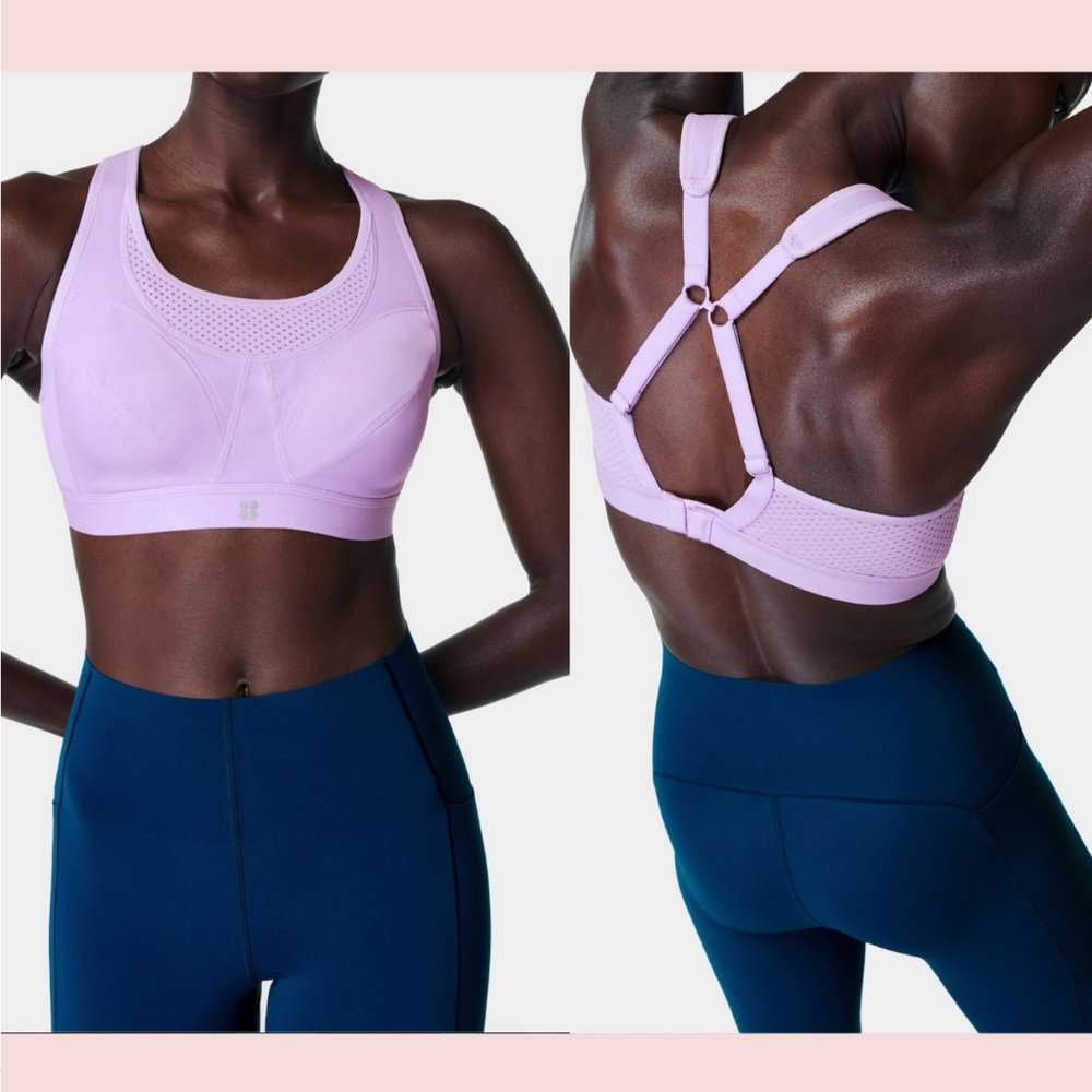 NEW $68 Sweaty Betty [ 30D ] Ultra Running Sports‎ Bra in Aeon Purple
